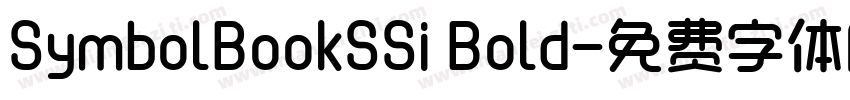 SymbolBookSSi Bold字体转换